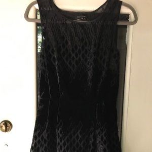 Black velvet cut out dress Max and Cleo.